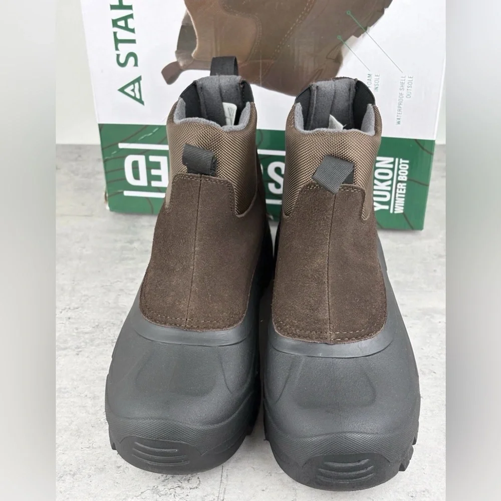 Staheekum Men's Yukon 3M Thinsulate Winter Snow Boots Size 9 Brown New In Box